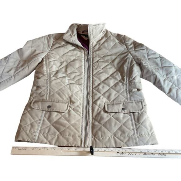 Tommy Hilfiger S/P Quilted Light Weight Cream Jacket - Picture 6 of 9